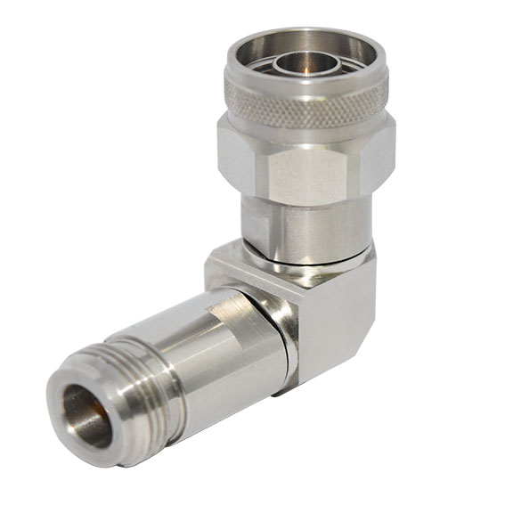 18GHz N(母頭)-N(公頭)射頻轉(zhuǎn)接器，90°直角彎